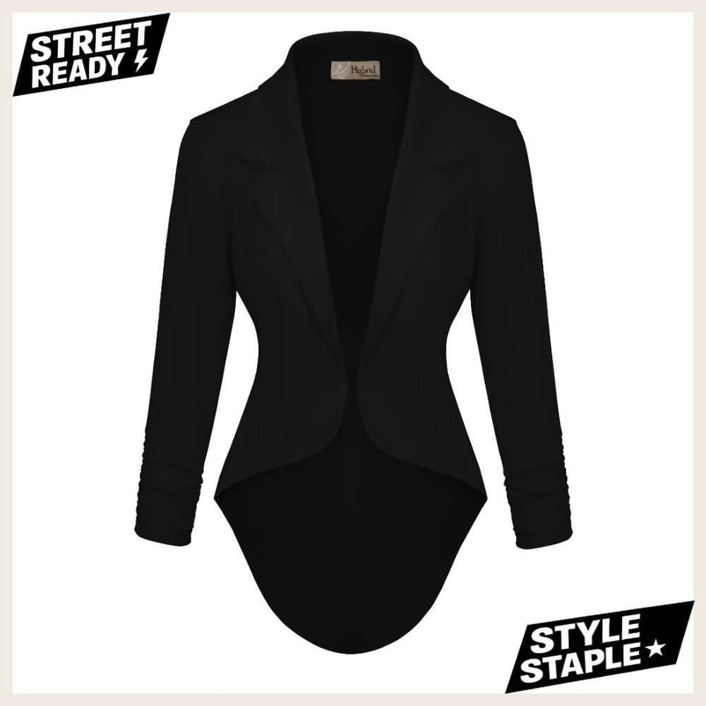 Women's High Low Blazer Jacket for Casual Work Wear
